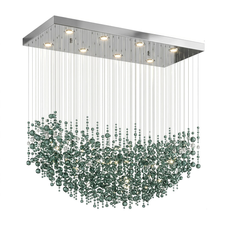 Emerald Rainfall Crystal Customize Chandelier - Vakkerlight