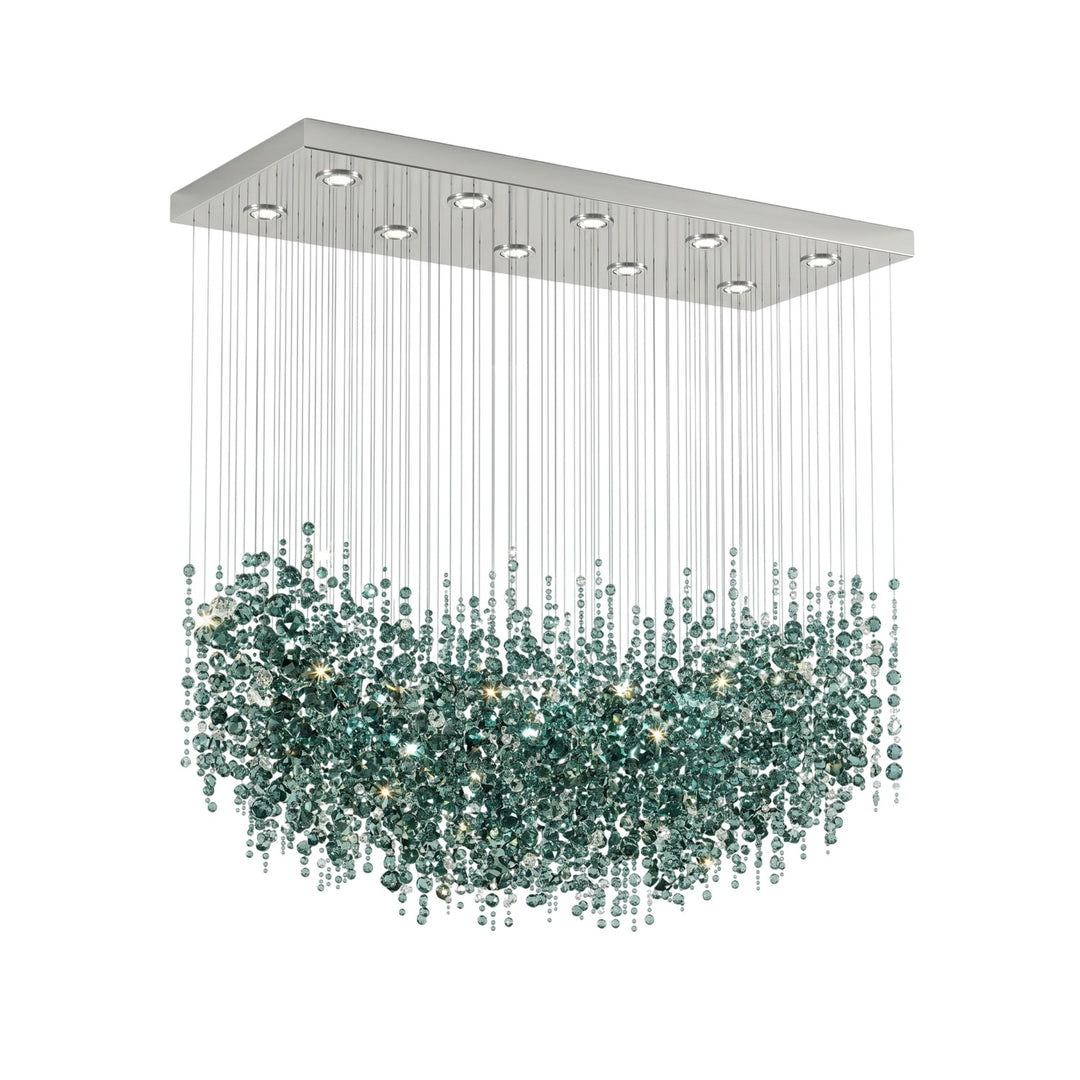Emerald Rainfall Crystal Customize Chandelier - Vakkerlight