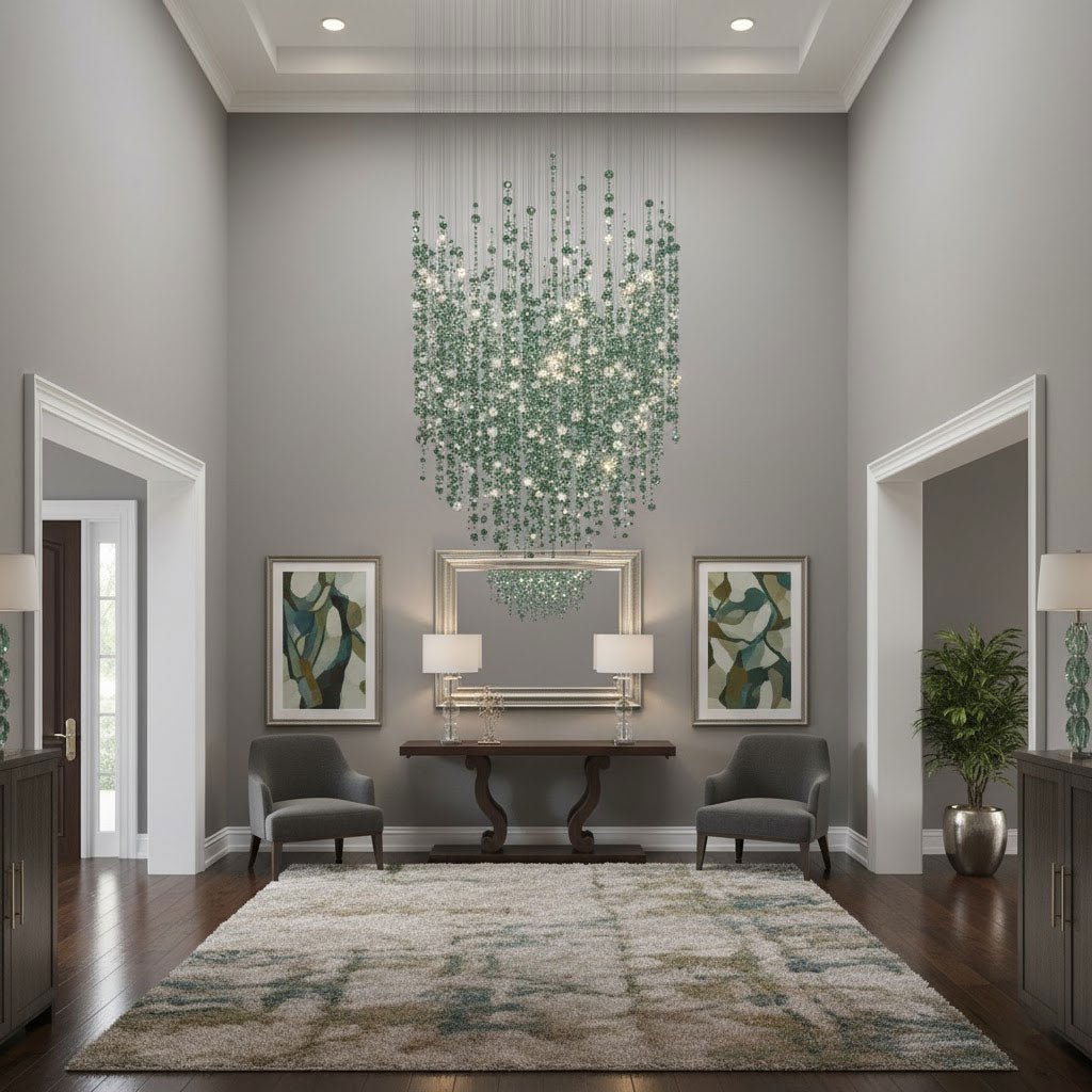 Emerald Rainfall Crystal Customize Chandelier - Vakkerlight