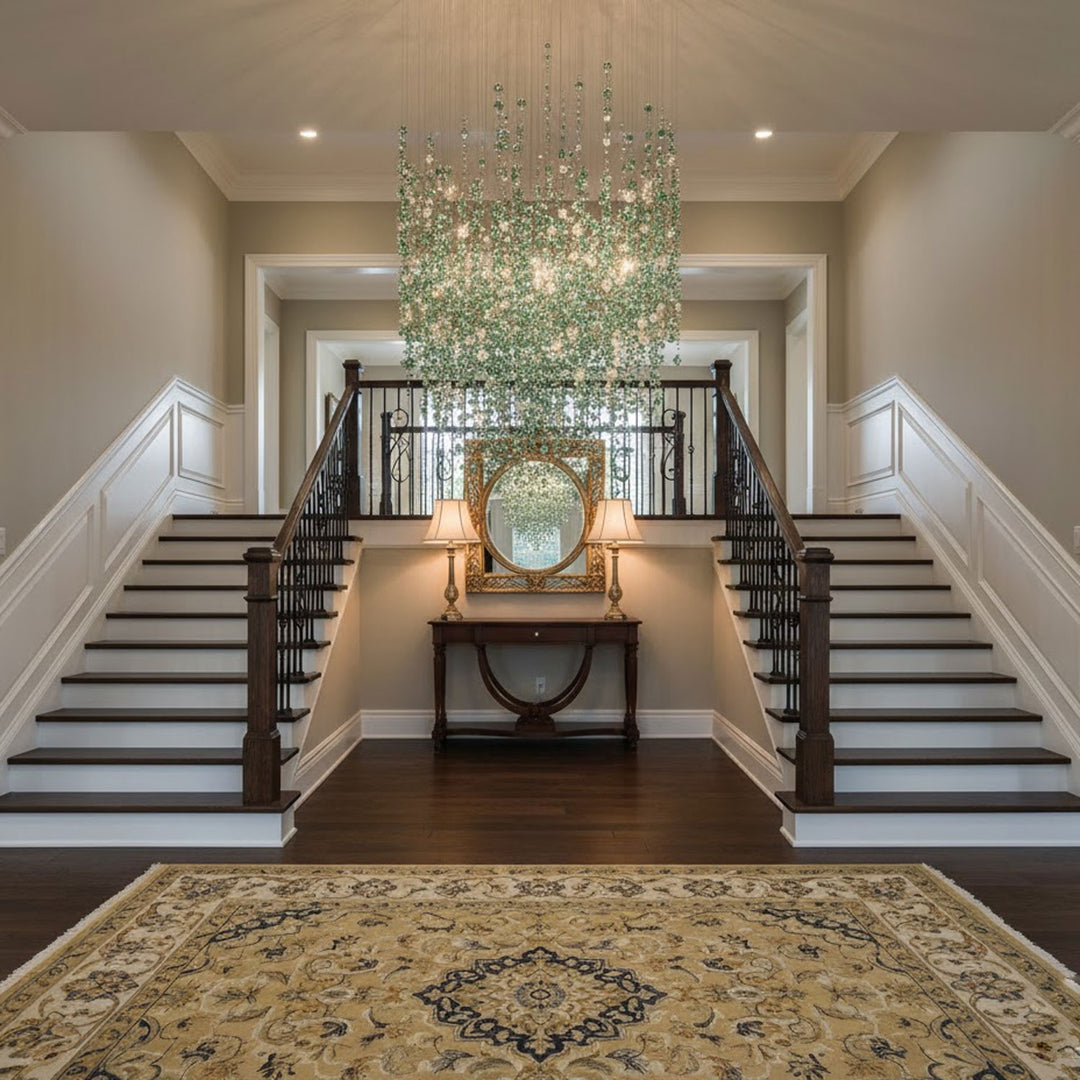 Emerald Rainfall Crystal Customize Chandelier - Vakkerlight