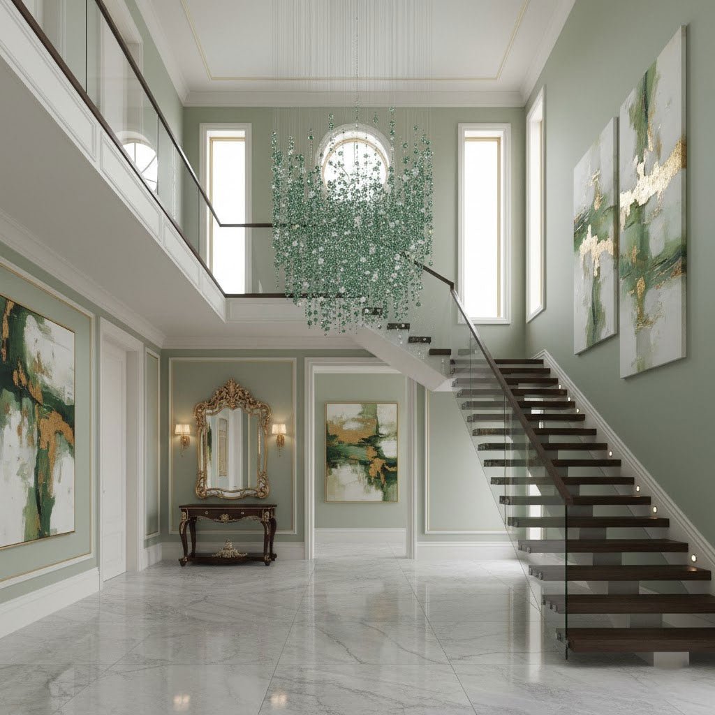 Emerald Rainfall Crystal Customize Chandelier - Vakkerlight