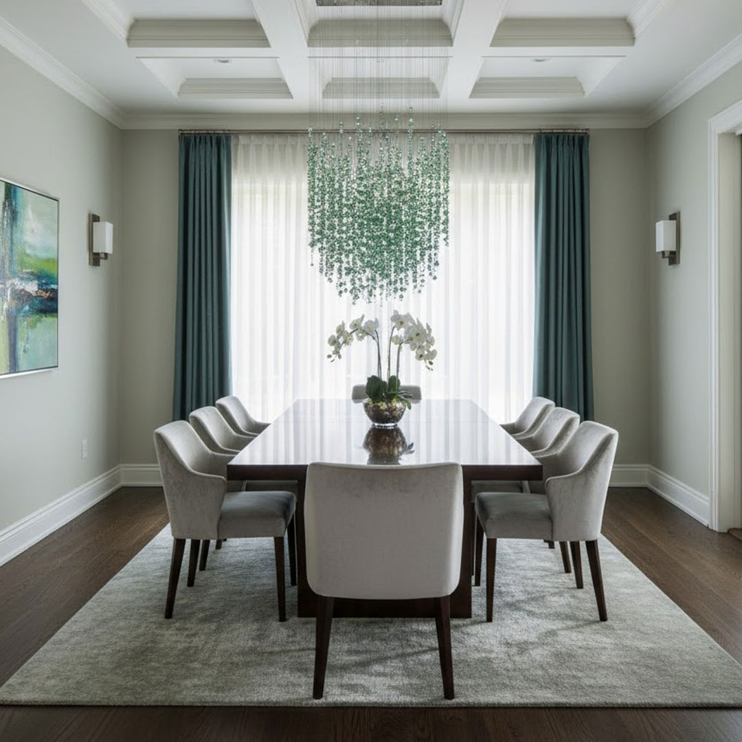 Emerald Rainfall Crystal Customize Chandelier - Vakkerlight