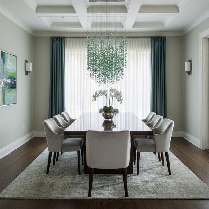 Emerald Rainfall Crystal Customize Chandelier - Vakkerlight