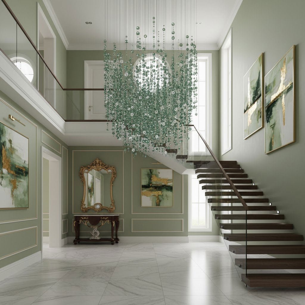 Emerald Rainfall Crystal Customize Chandelier - Vakkerlight