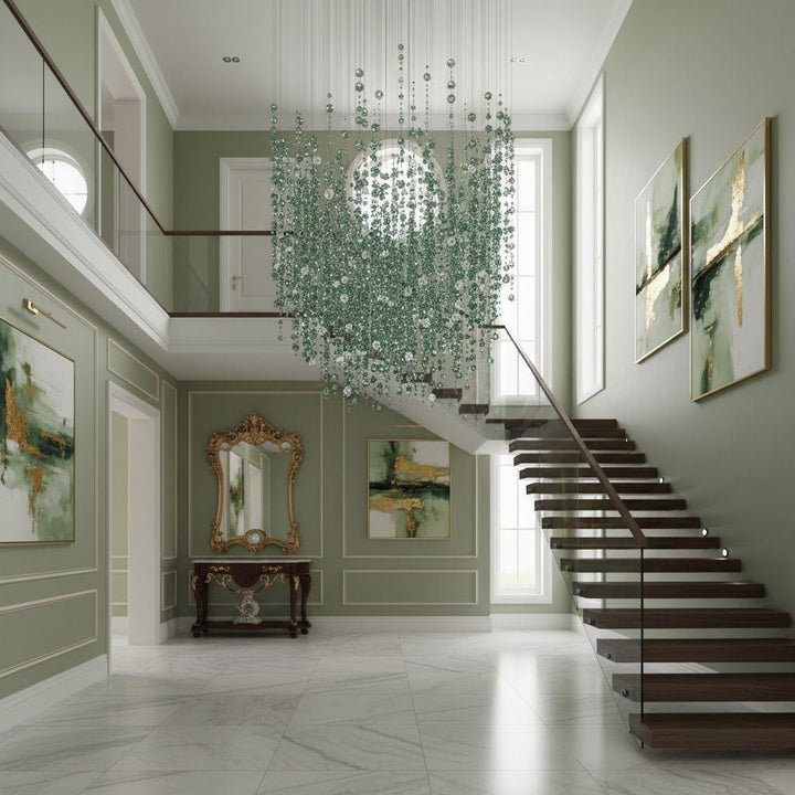 Emerald Rainfall Crystal Customize Chandelier - Vakkerlight