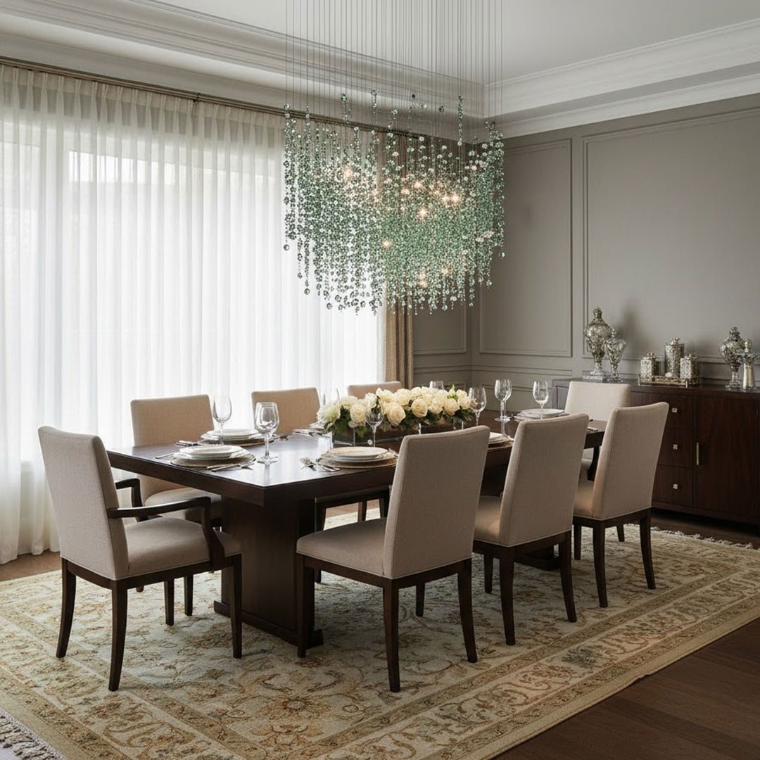 Emerald Rainfall Crystal Customize Chandelier - Vakkerlight