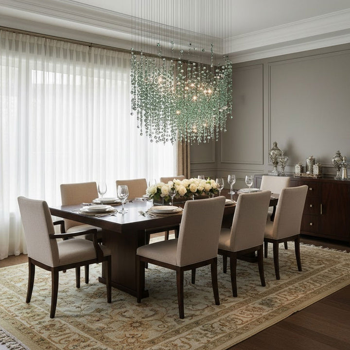 Emerald Rainfall Crystal Customize Chandelier - Vakkerlight