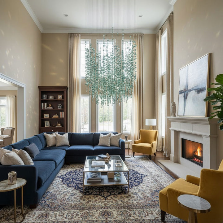 Emerald Rainfall Crystal Customize Chandelier - Vakkerlight