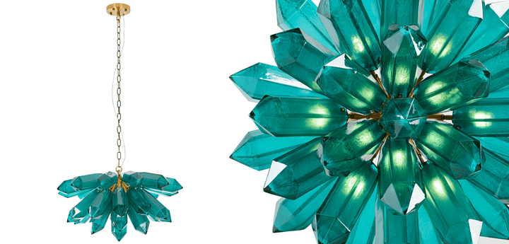 Emerald Crystal Chandelier - Vakkerlight