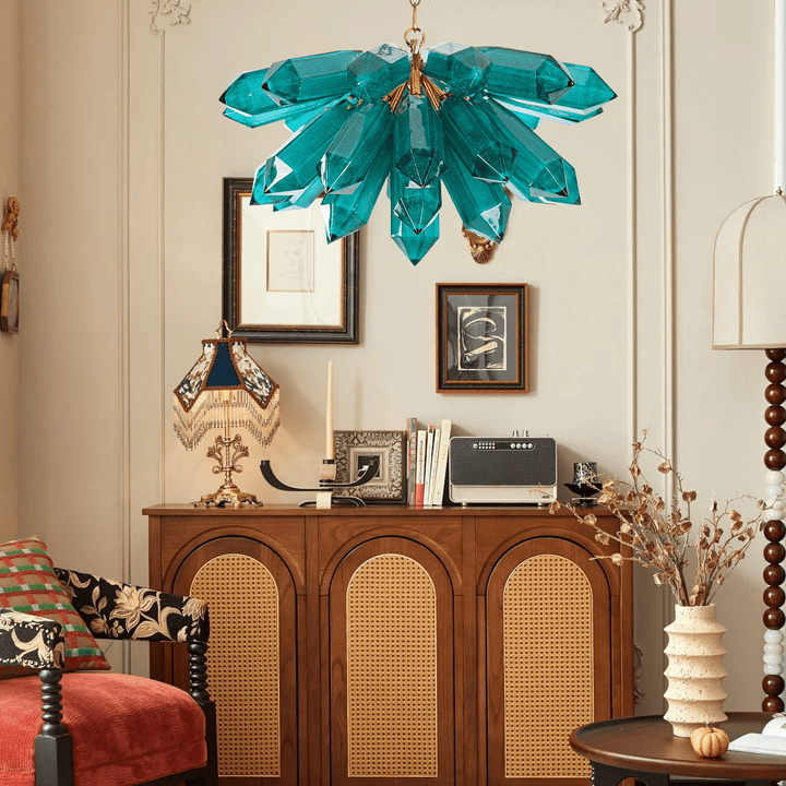 Emerald Crystal Chandelier - Vakkerlight