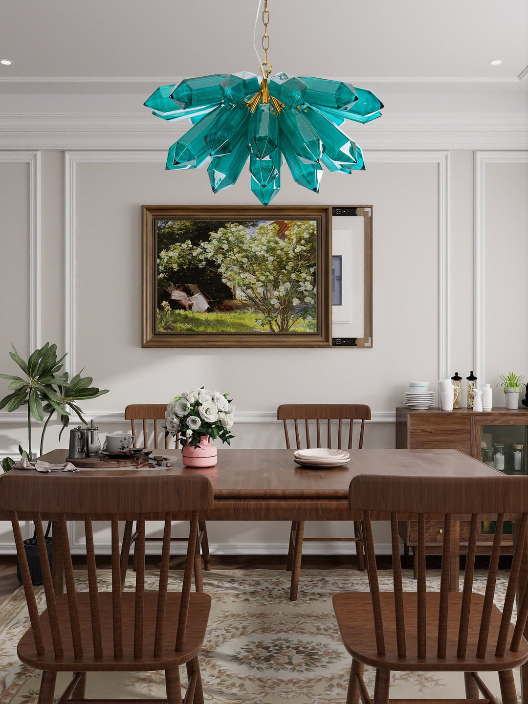 Emerald Crystal Chandelier - Vakkerlight
