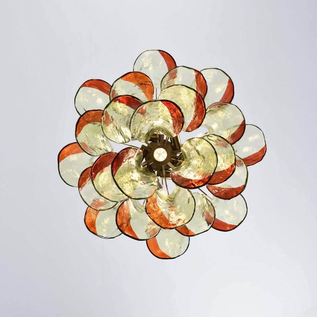 Emerald Flame Murano Glass Chandelier - Vakkerlight