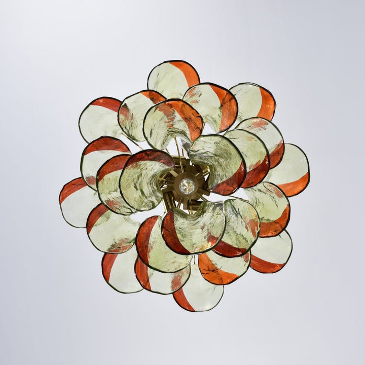 Emerald Flame Murano Glass Chandelier - Vakkerlight
