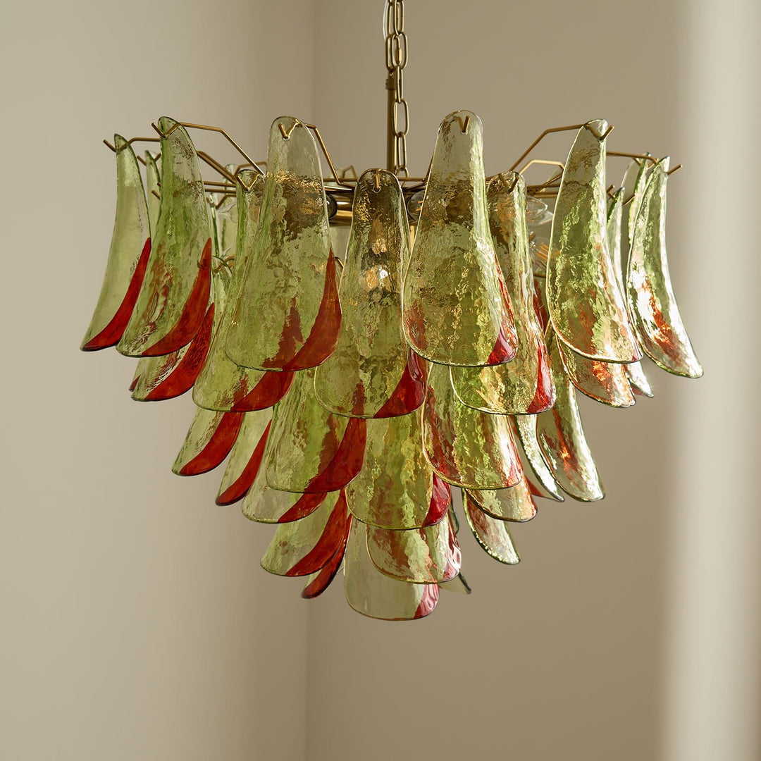 Emerald Flame Murano Glass Chandelier - Vakkerlight