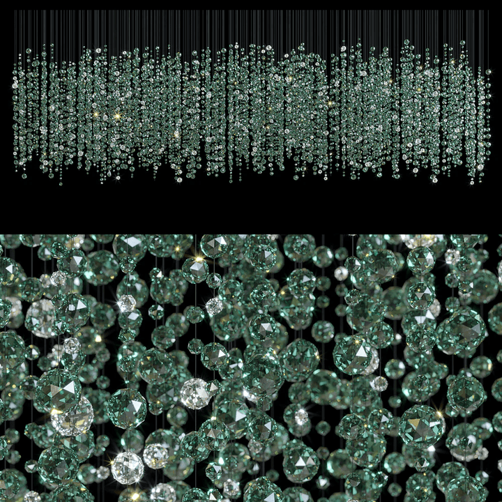 Emerald Rainfall Crystal Customize Chandelier - Vakkerlight