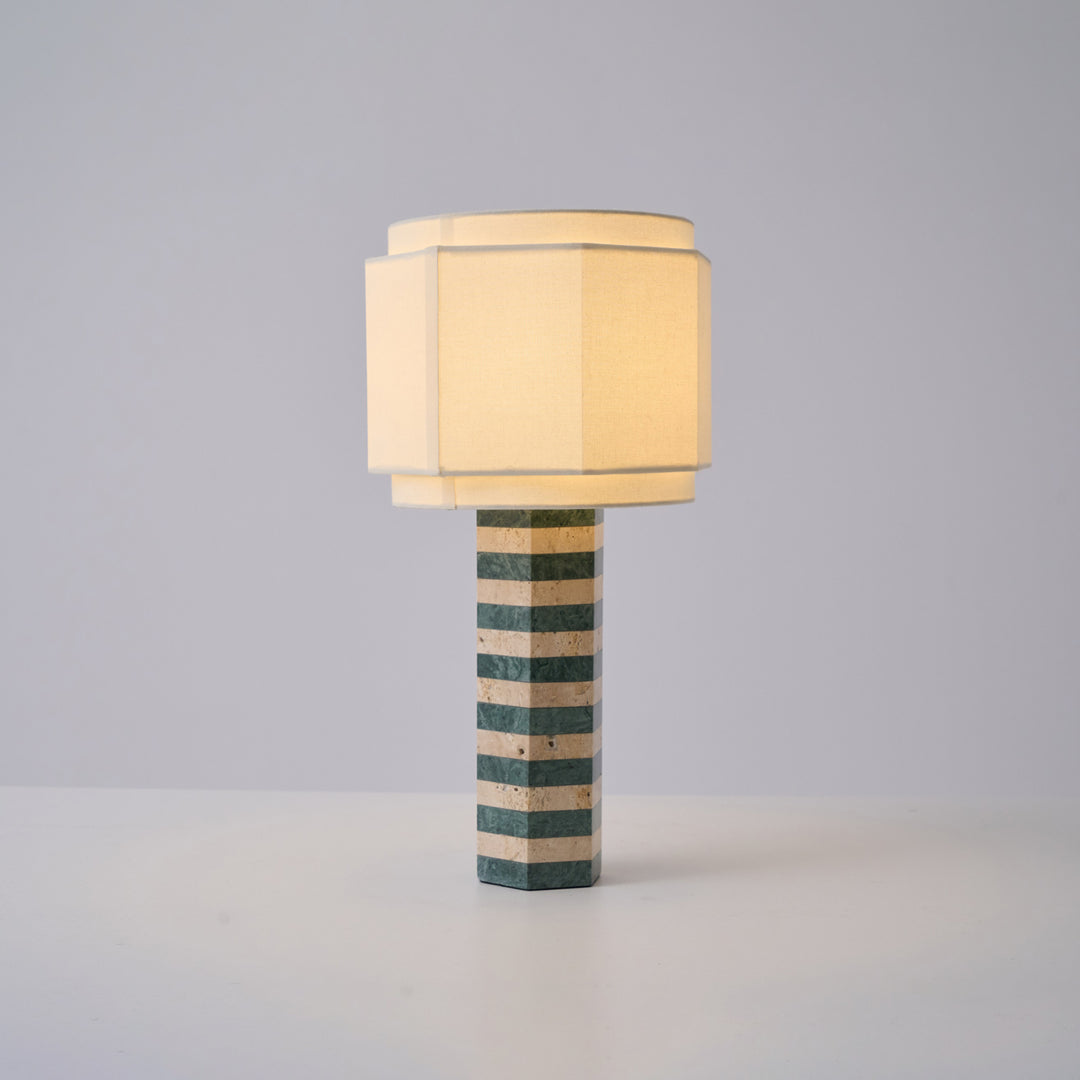 Modari Striped Stone Table Lamp - Vakkerlight