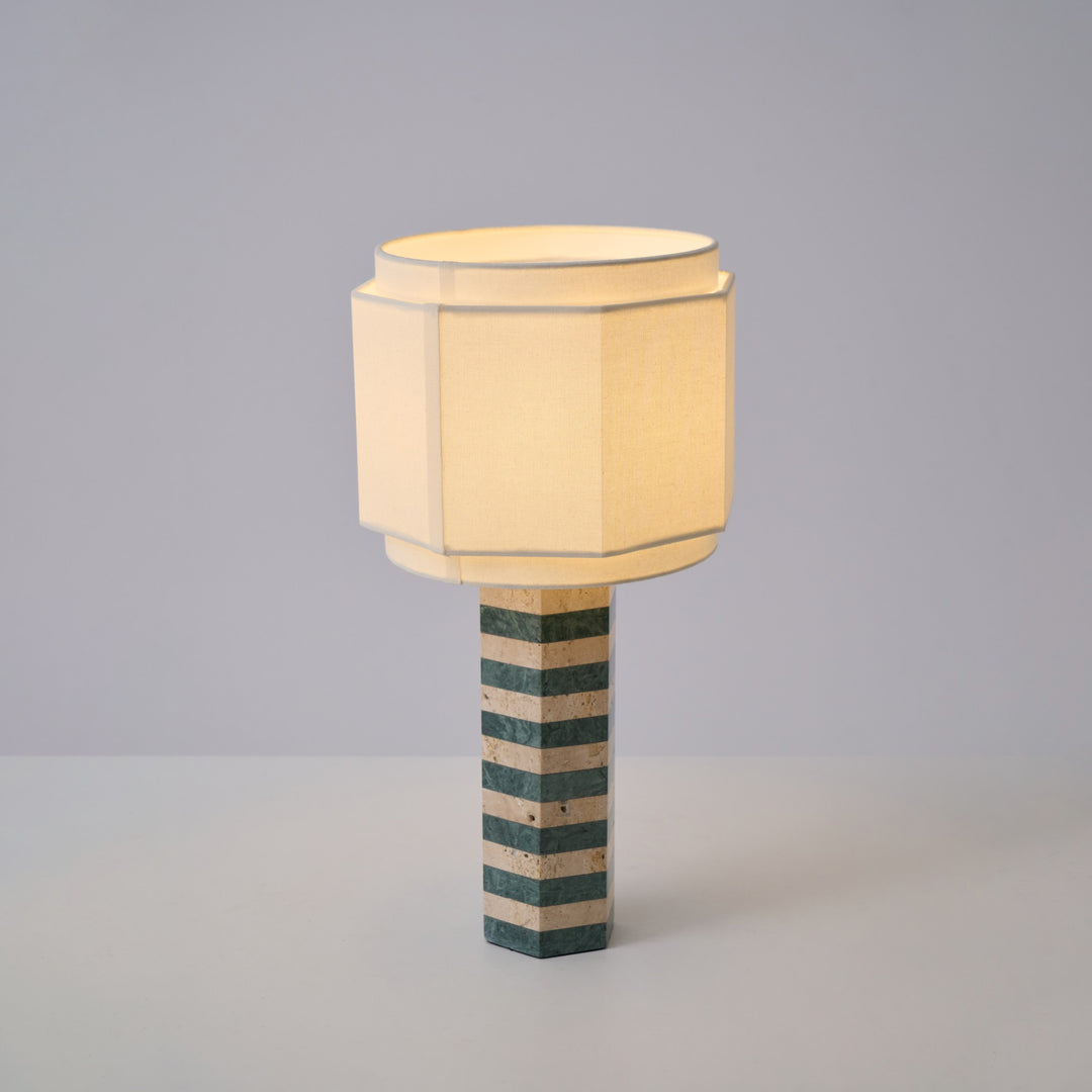 Modari Striped Stone Table Lamp - Vakkerlight
