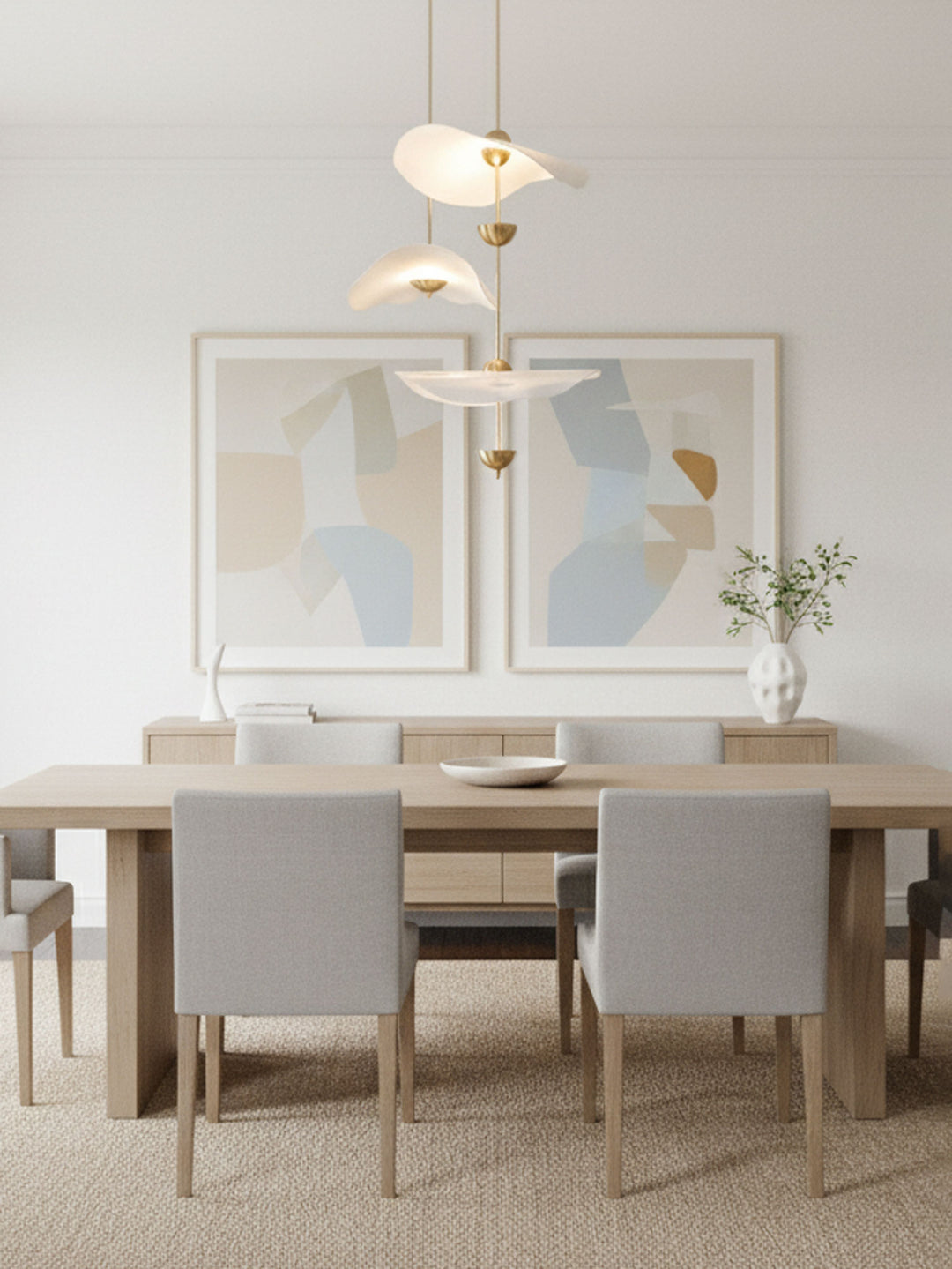 Envolee Double Biscuit Pendant Light - Vakkerlight