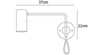 Envoy Swing Wandleuchte — Dimension drawings 1
