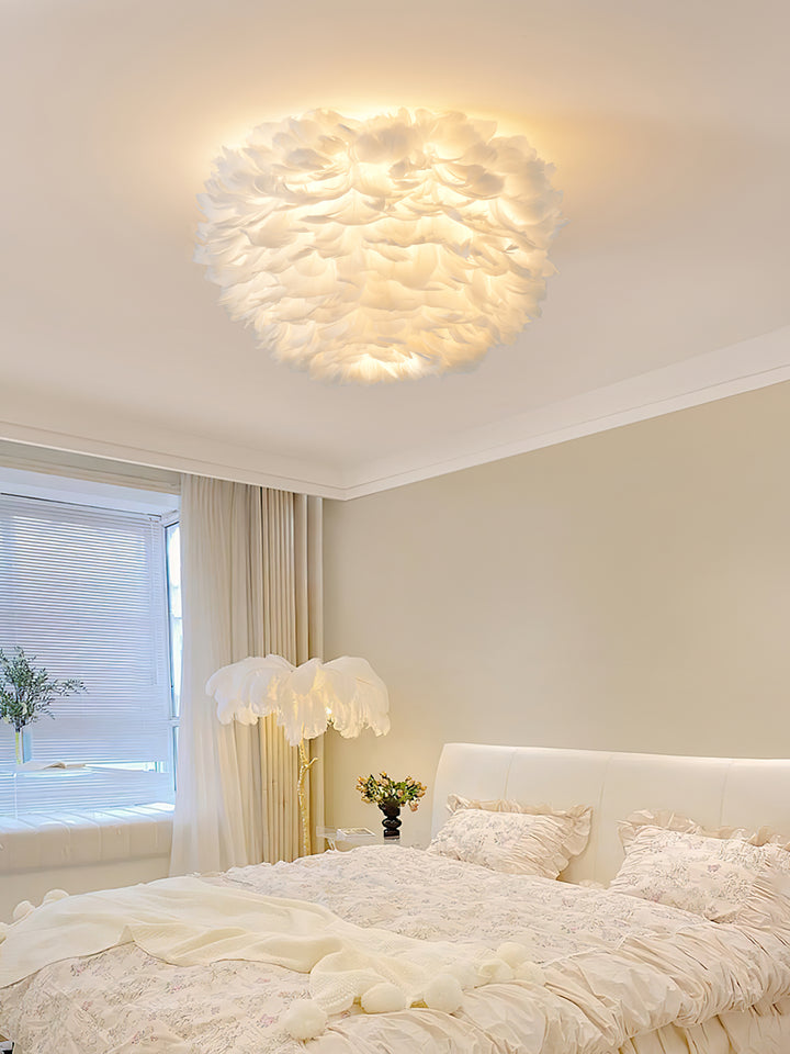 Feathered Ceiling Lamp