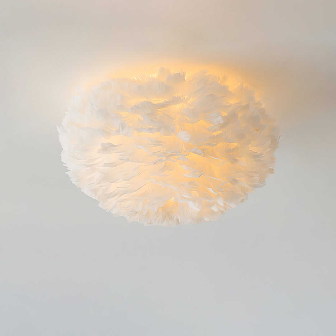 Feathered Ceiling Lamp