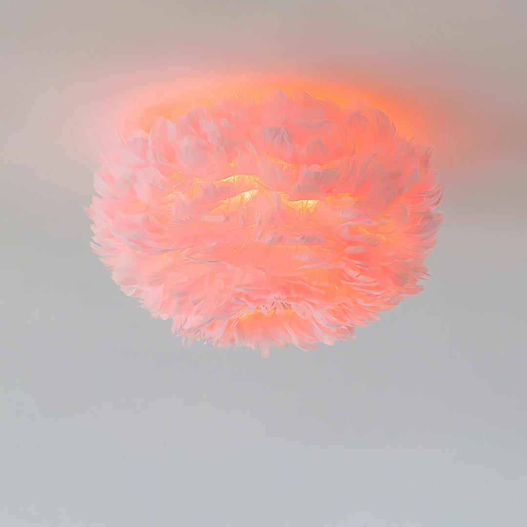 Feathered Ceiling Lamp