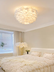 Feathered Ceiling Lamp
