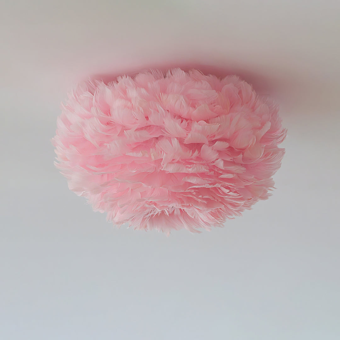 Feathered Ceiling Lamp