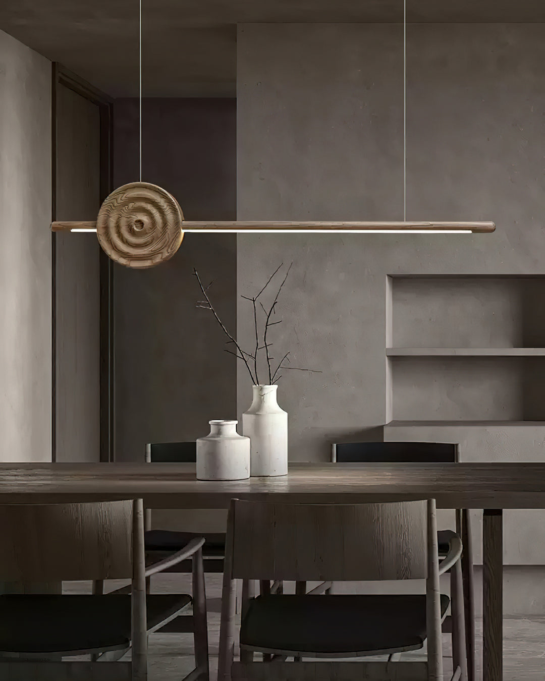 Erhu Wood Chandelier - Vakkerlight