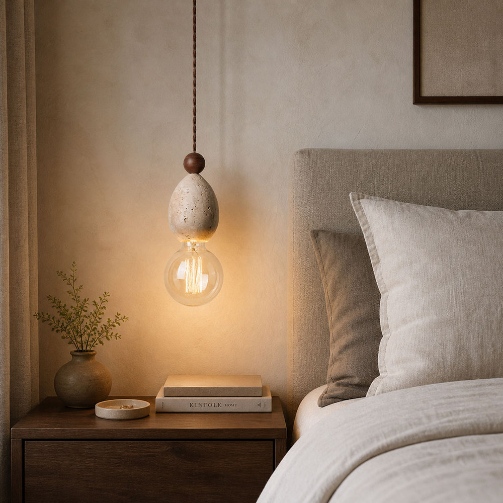Eryndor Travertine Pendant Lamp - Vakkerlight