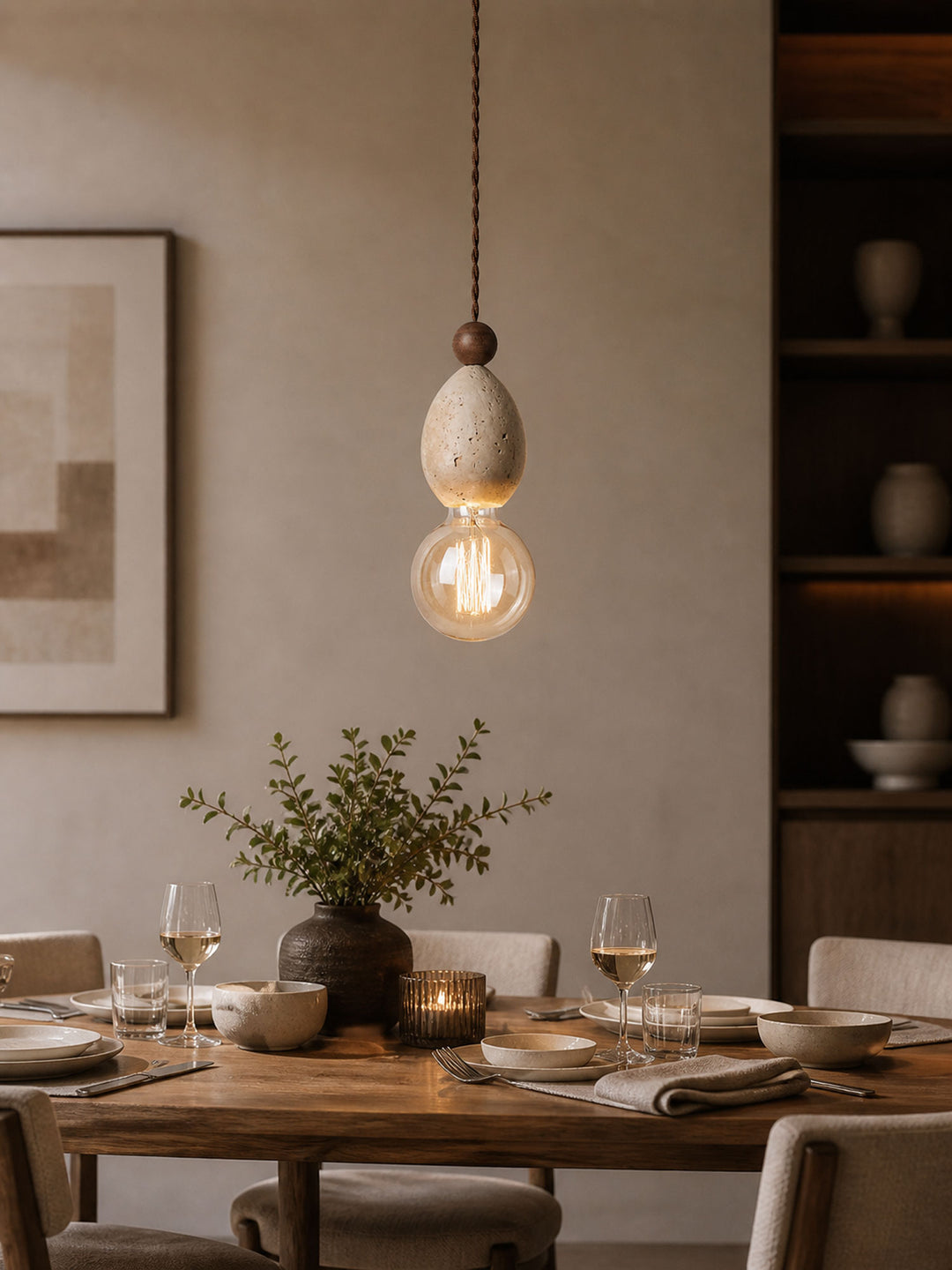 Eryndor Travertine Pendant Lamp - Vakkerlight