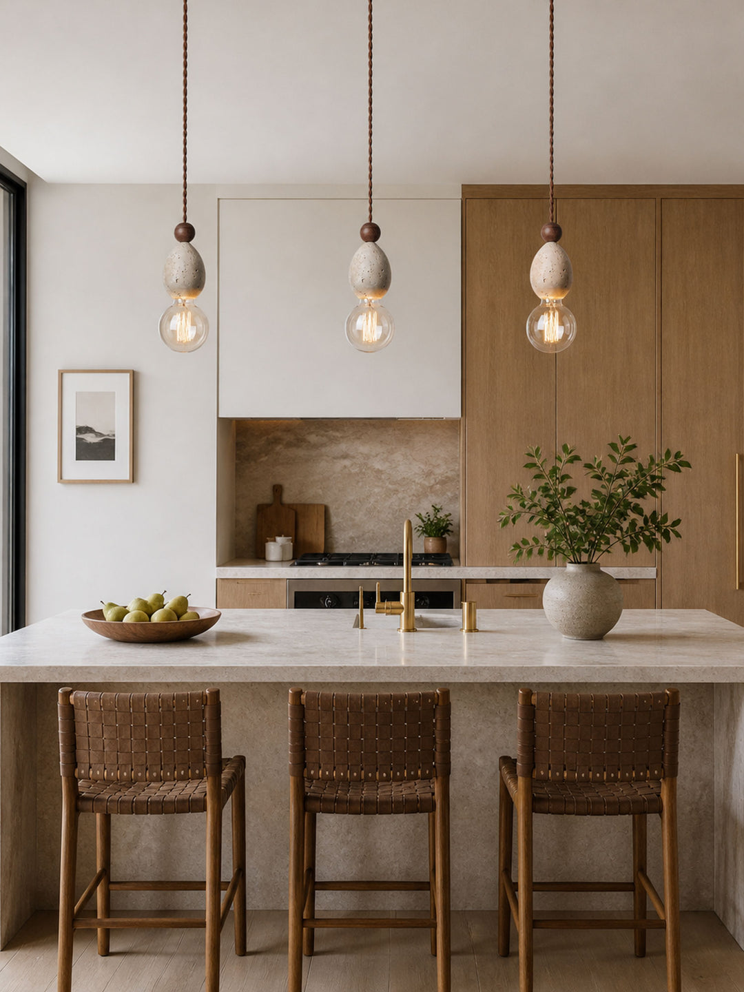 Eryndor Travertine Pendant Lamp - Vakkerlight