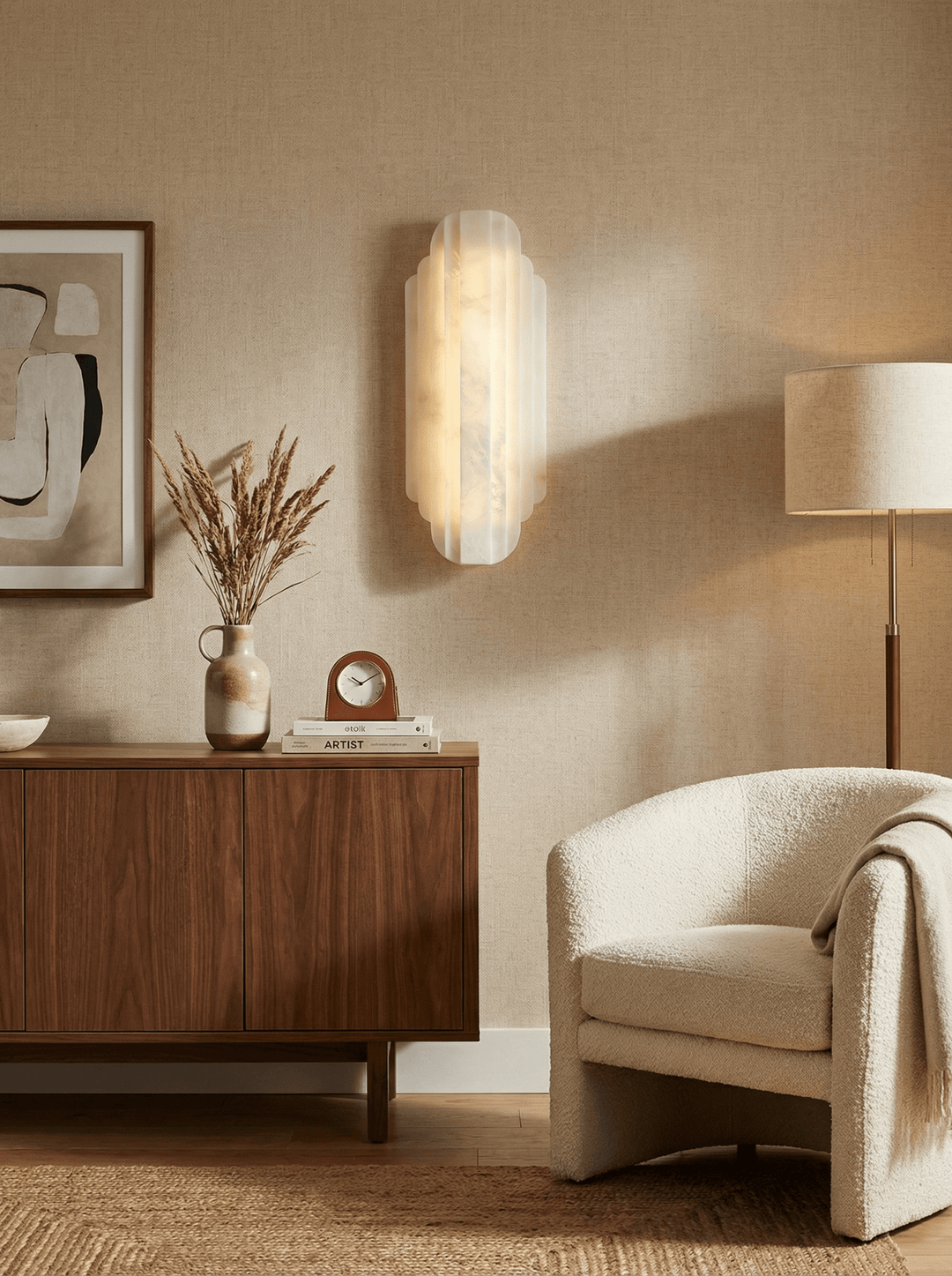 Estelle Alabaster Wall Sconce - Vakkerlight