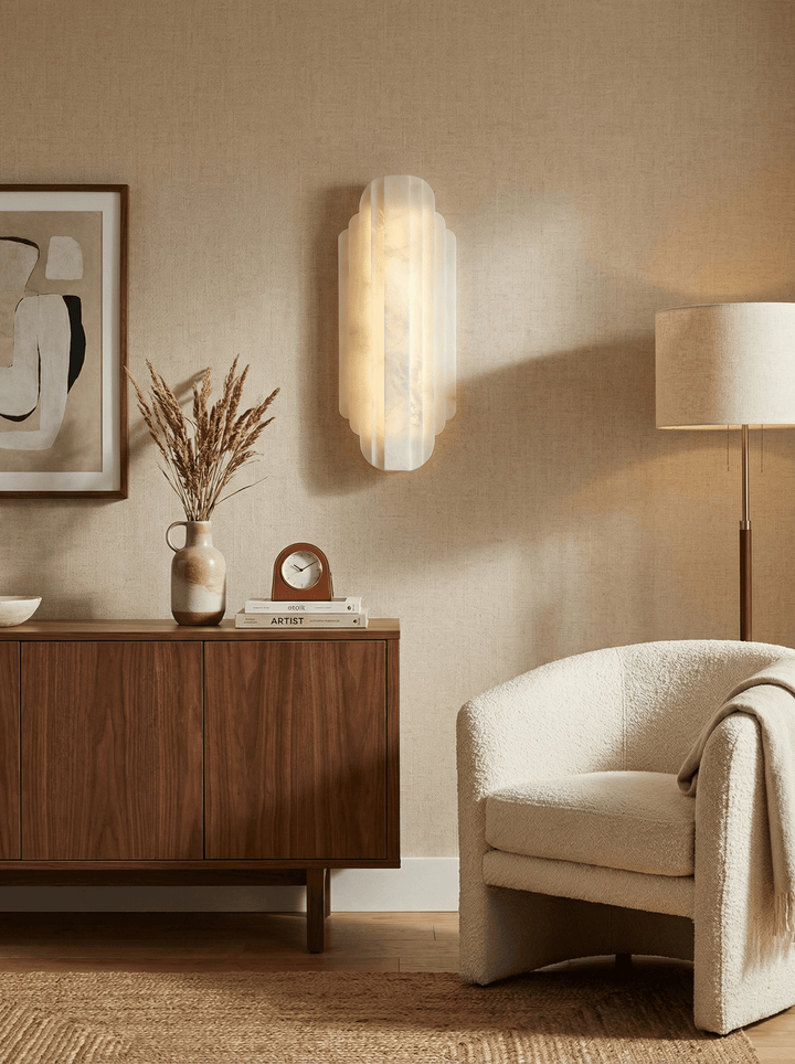 Estelle Alabaster Wall Sconce - Vakkerlight