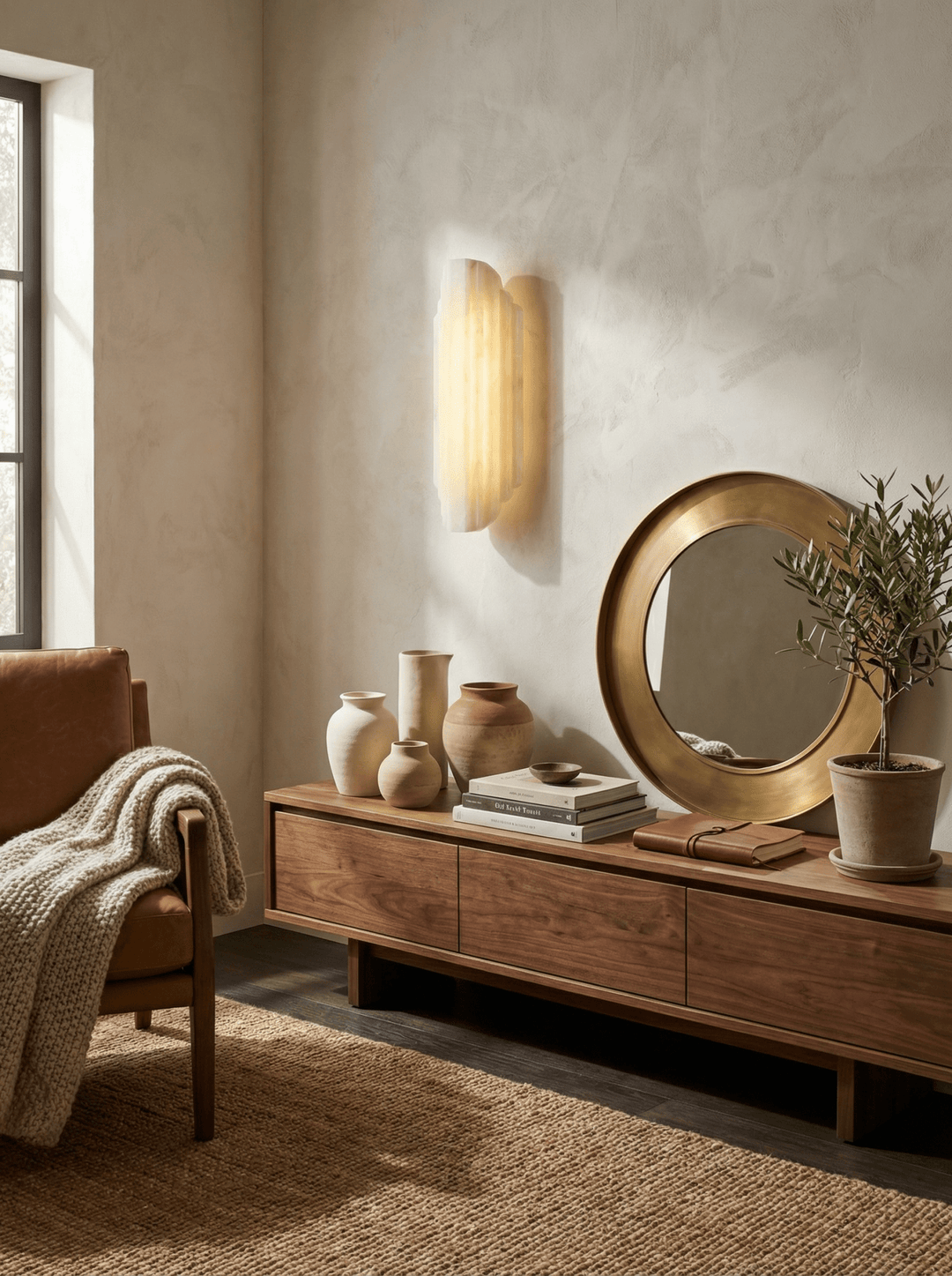 Estelle Alabaster Wall Sconce - Vakkerlight