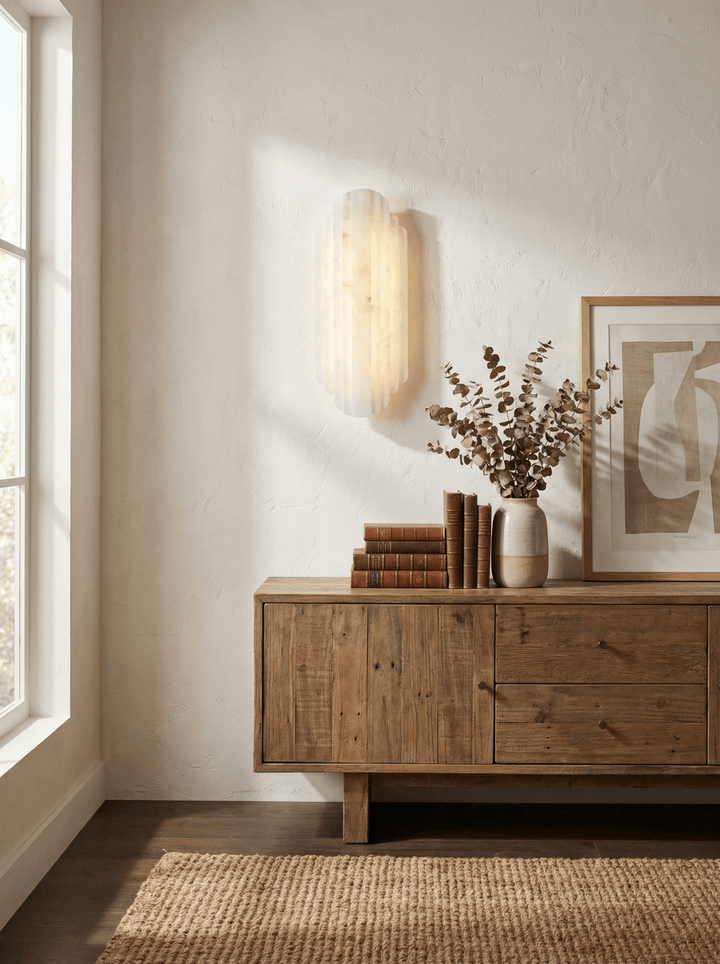 Estelle Alabaster Wall Sconce - Vakkerlight