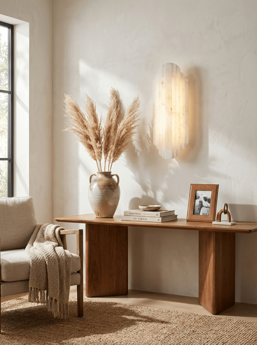 Estelle Alabaster Wall Sconce - Vakkerlight
