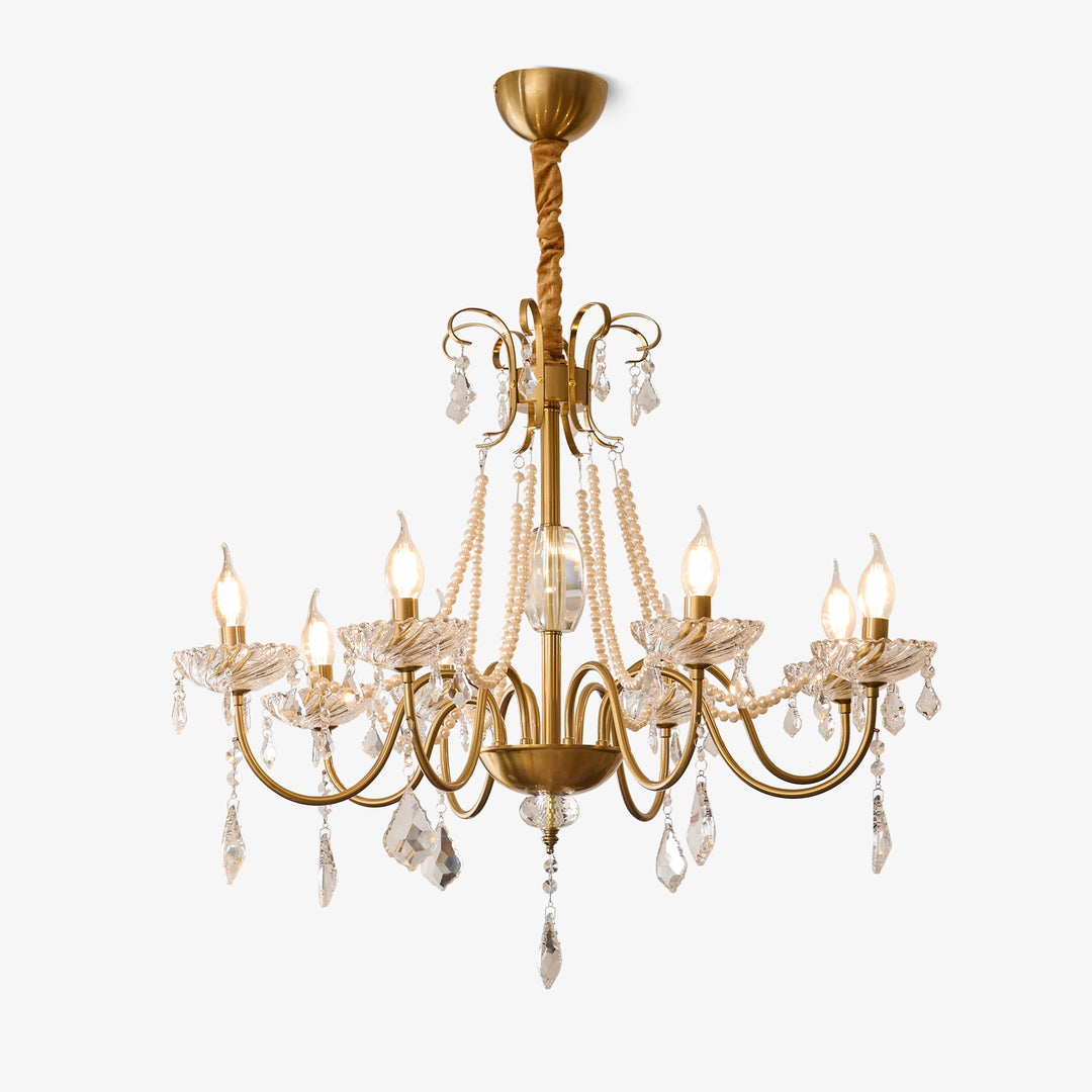 Evaria Crystal Pearl Chandelier - Vakkerlight