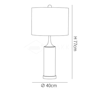 Lámpara de mesa Expino — Planos de dimensiones 2
