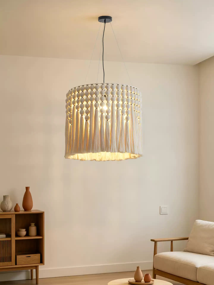 Cotton Tassel Pendant Lamp