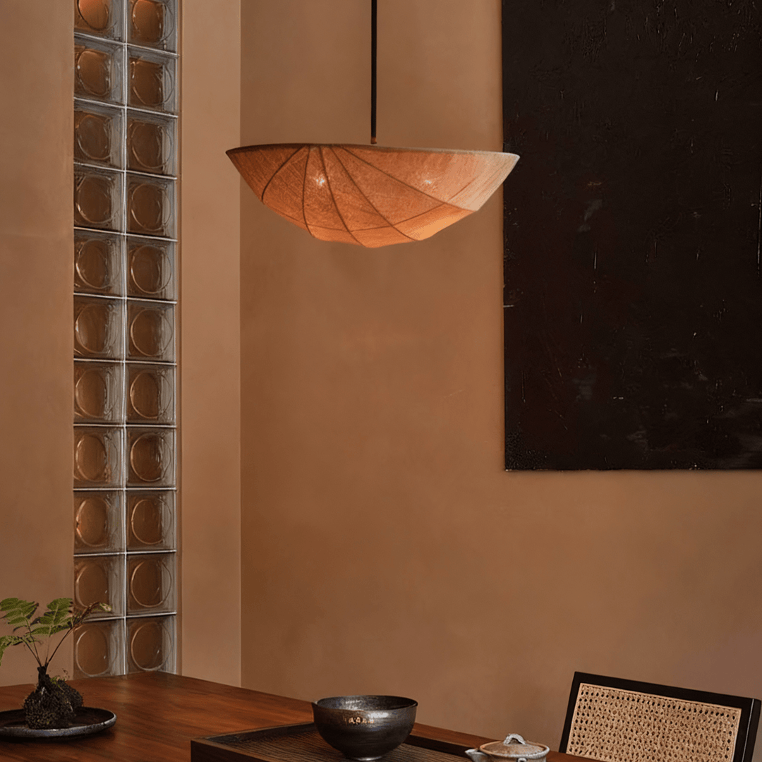 Fabric Saucer Pendant Light - Vakkerlight