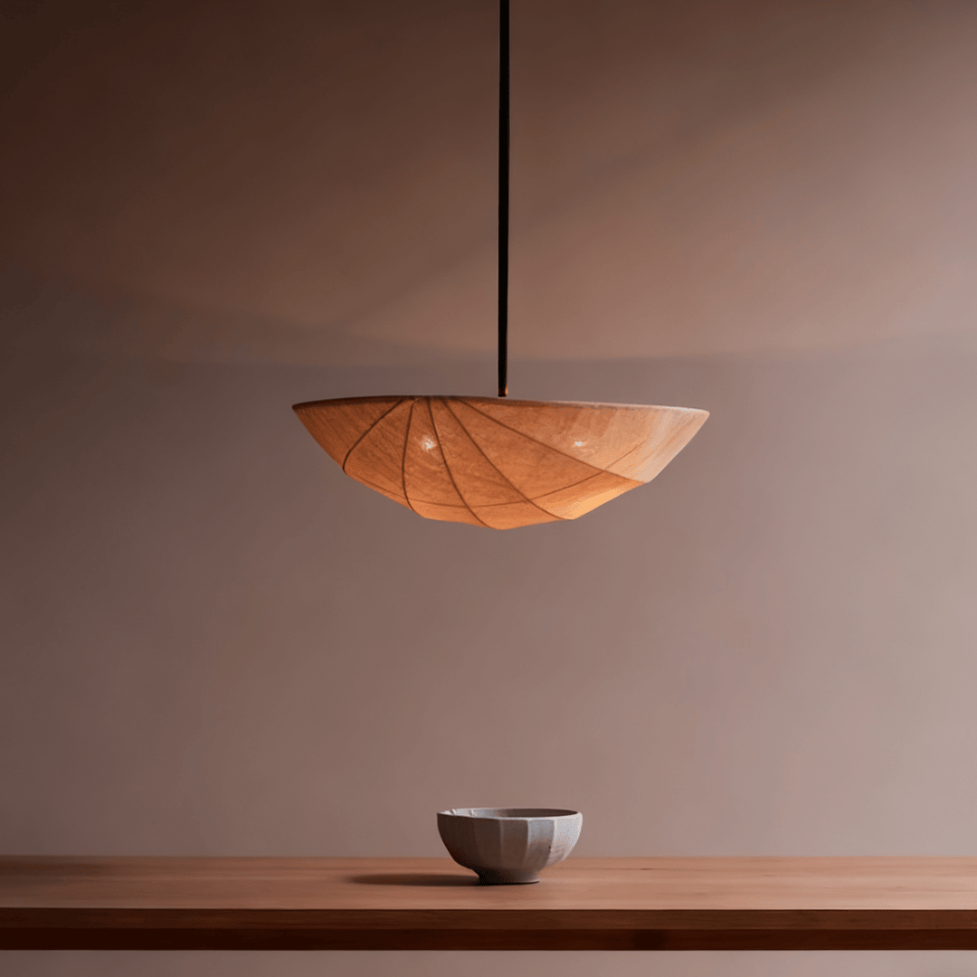 Fabric Saucer Pendant Light - Vakkerlight