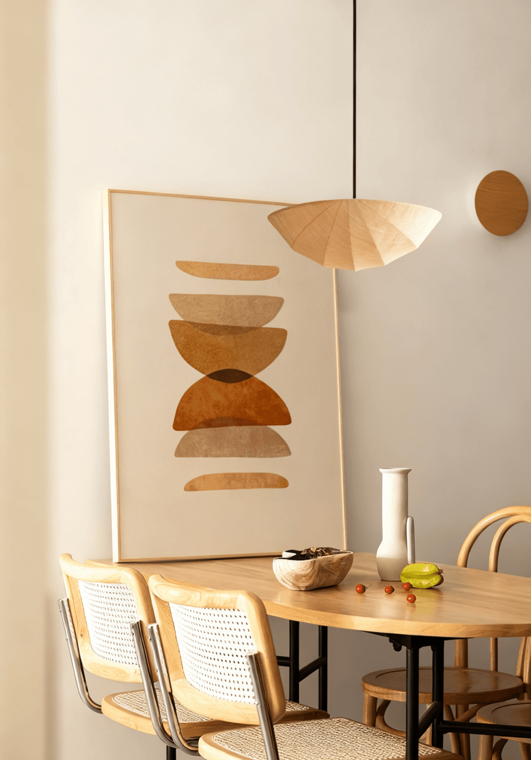 Fabric Saucer Pendant Light - Vakkerlight
