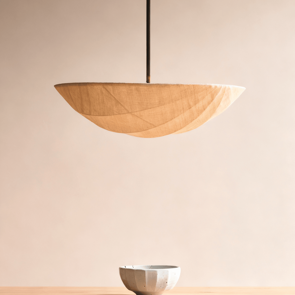 Fabric Saucer Pendant Light - Vakkerlight