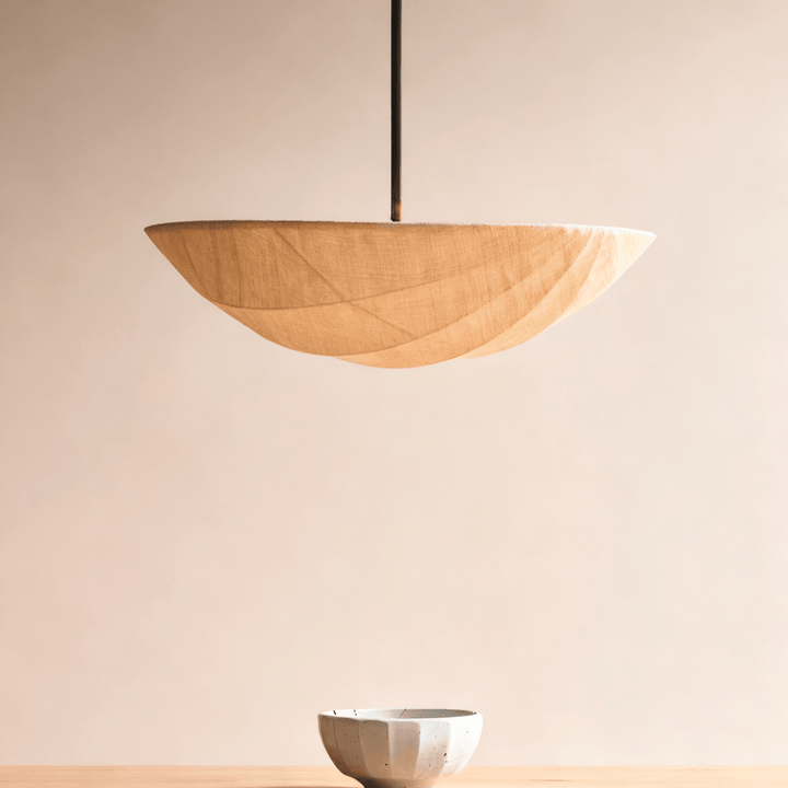 Fabric Saucer Pendant Light - Vakkerlight