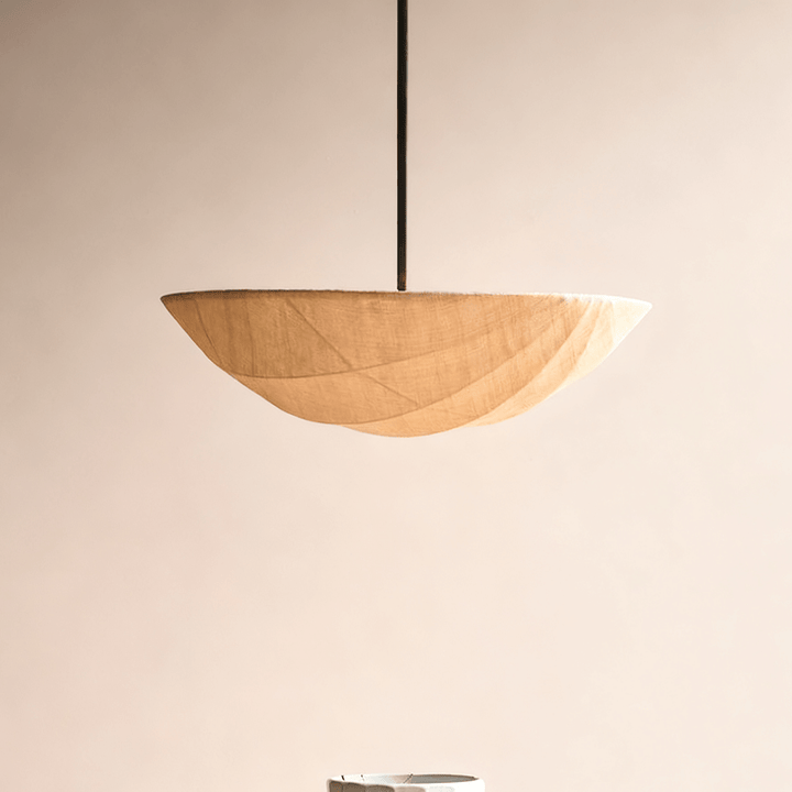 Fabric Saucer Pendant Light - Vakkerlight