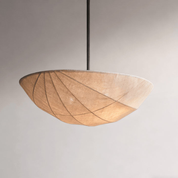 Fabric Saucer Pendant Light - Vakkerlight