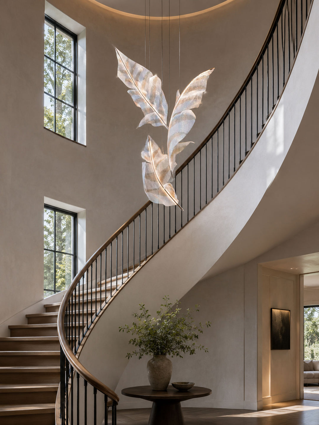 Falling Leaves Glass Chandelier - Vakkerlight