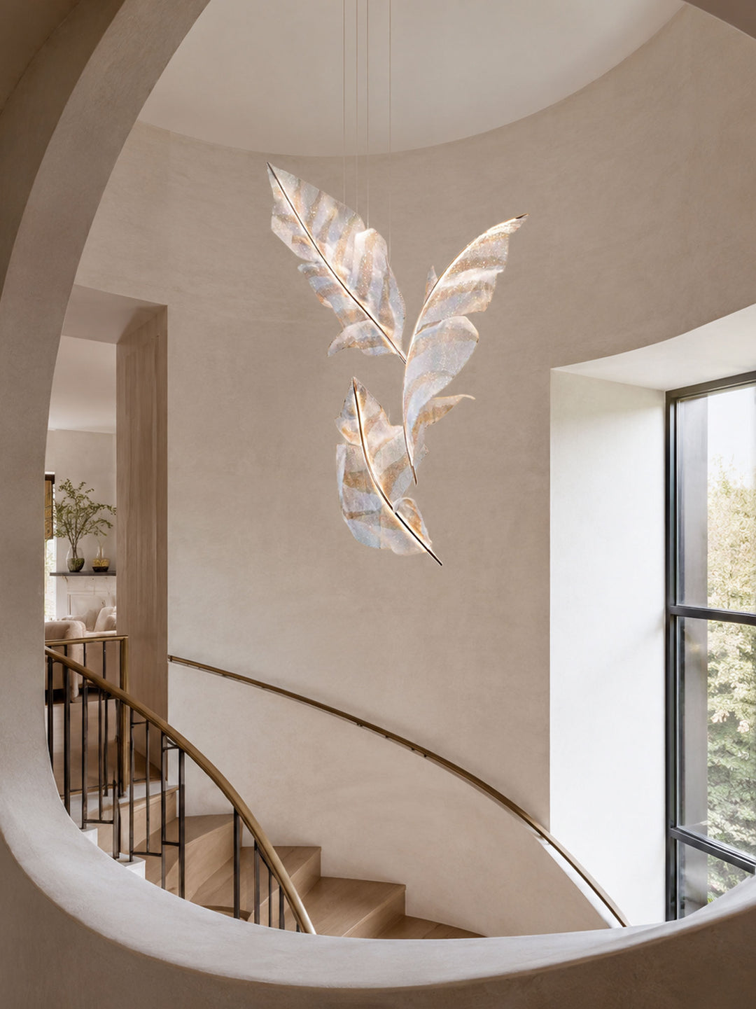Falling Leaves Glass Chandelier - Vakkerlight