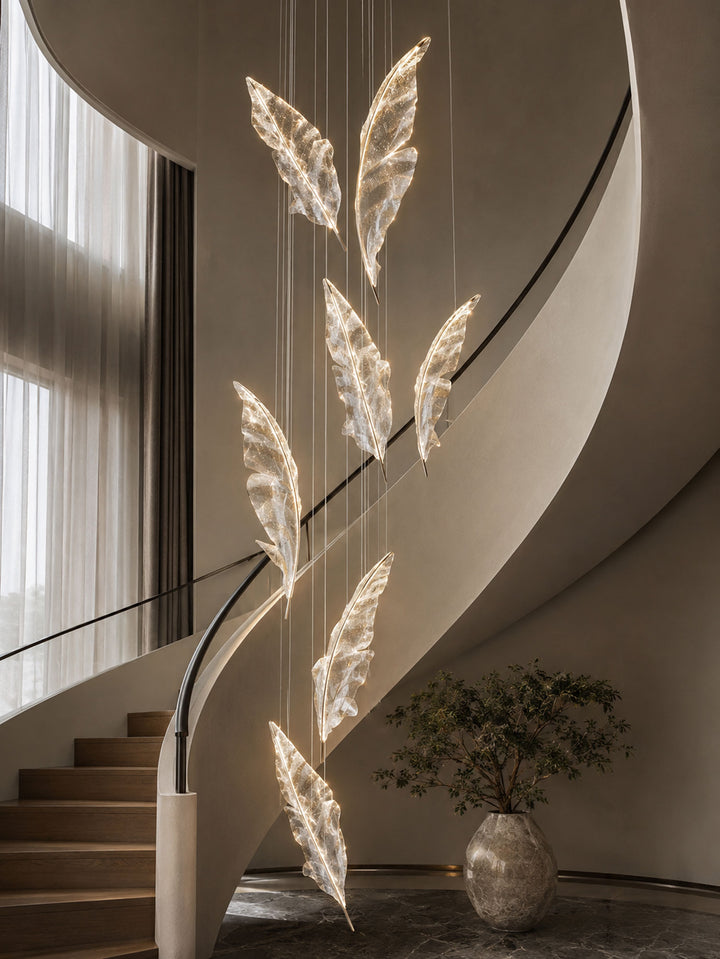 Falling Leaves Glass Chandelier - Vakkerlight